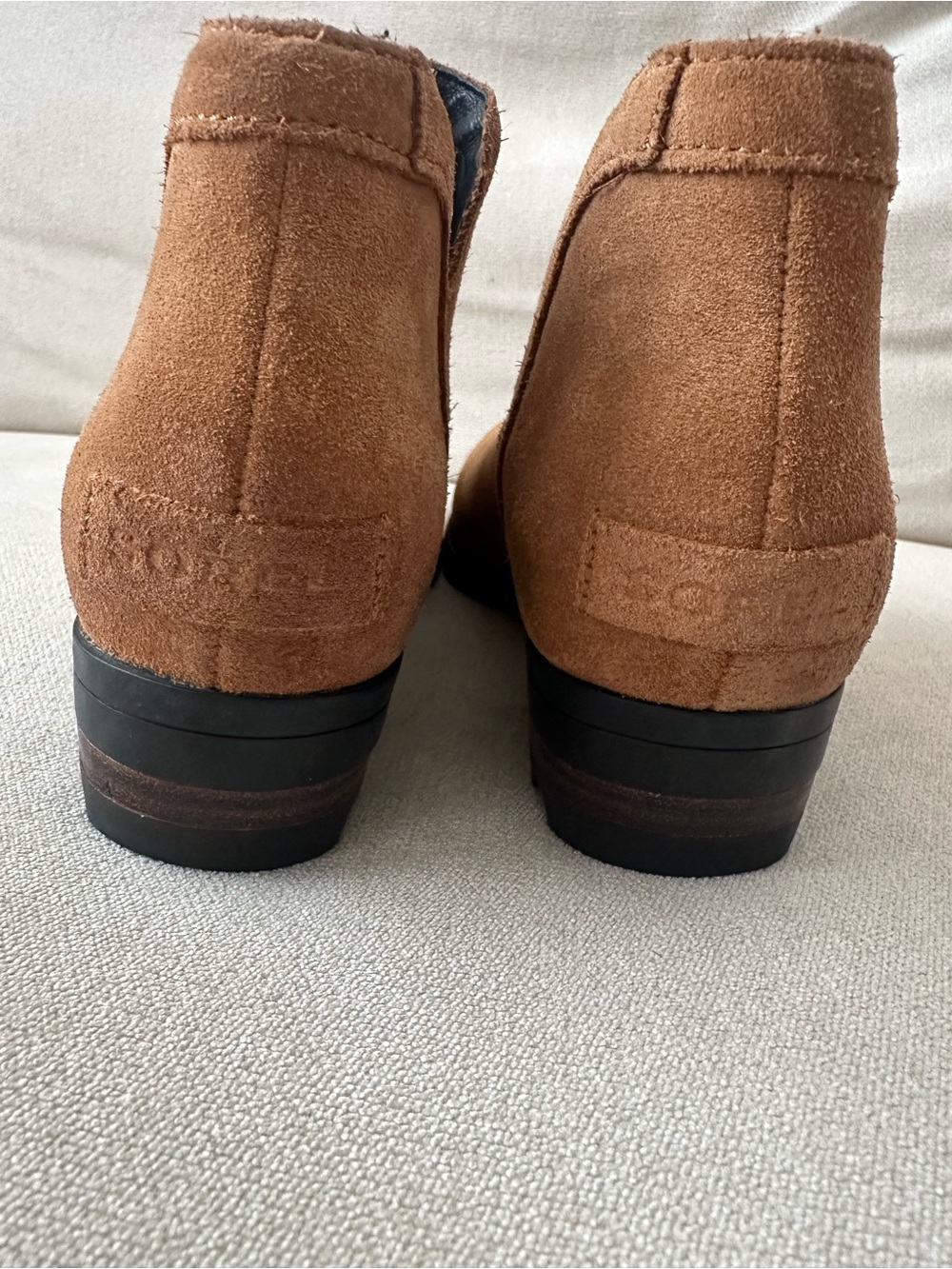 Sorel Camel Suede Lolla Cut Out Bootie - Picture 8 of 10